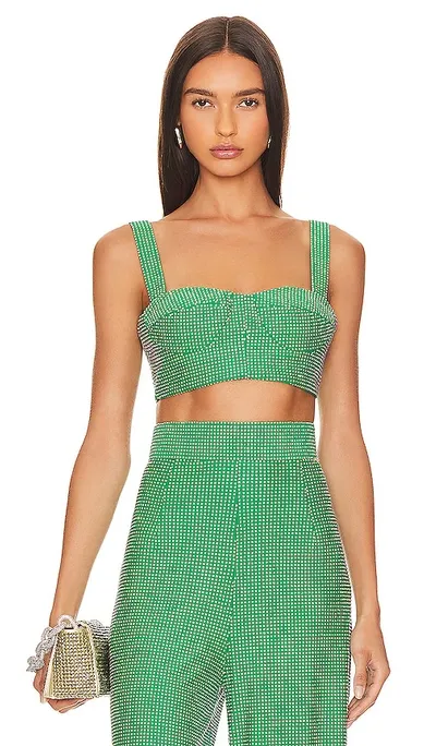 Bronx And Banco X Revolve Capri Diamond Bustier In Emerald