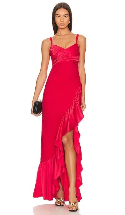 Likely Billie Gown In Scarlet