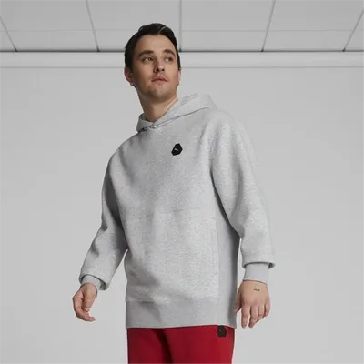 Puma Mens  Rudagon Fleece Hoodie In Light Gray Heather