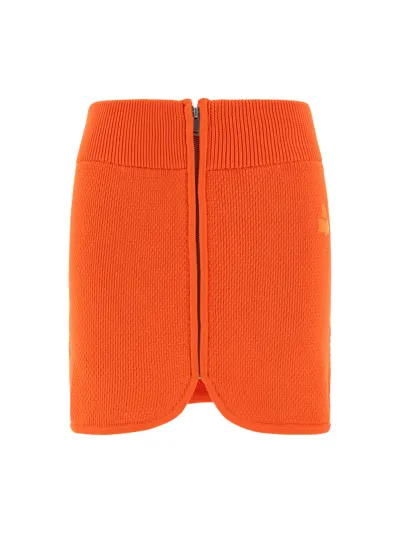 Marant Etoile Olgane Ribbed Miniskirt In Multicolor