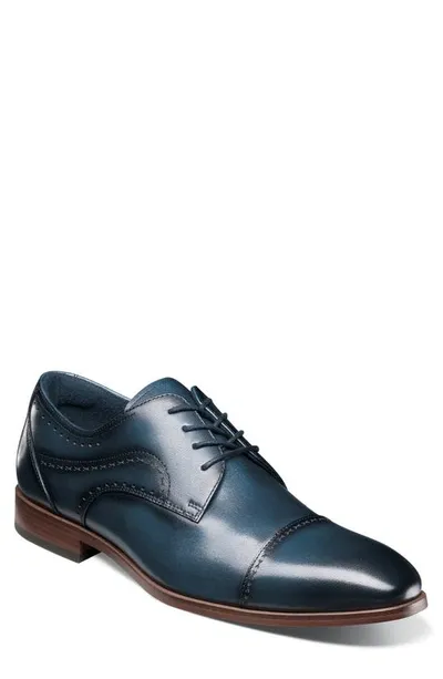 Stacy Adams Bryant Cap Toe Oxford In Navy