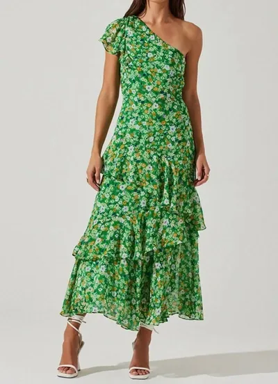 Astr Victoriana Dress In Green