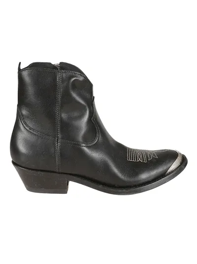 Golden Goose Young Ankle Boots In Black