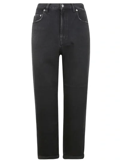 Golden Goose Golden Ws Kim One Washed Denim In Black