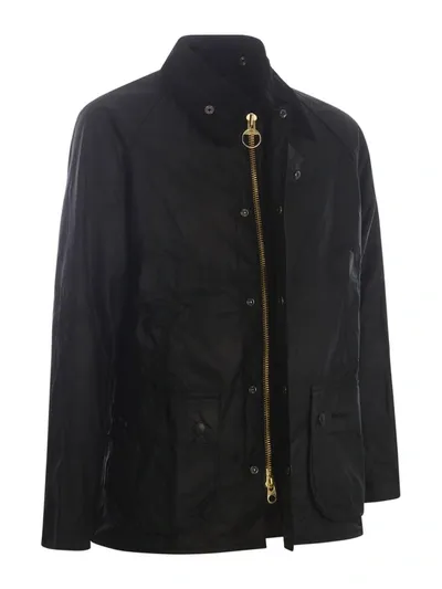 Barbour Jacket  Bedale Wax Made Of Waxed Cotton In Nero