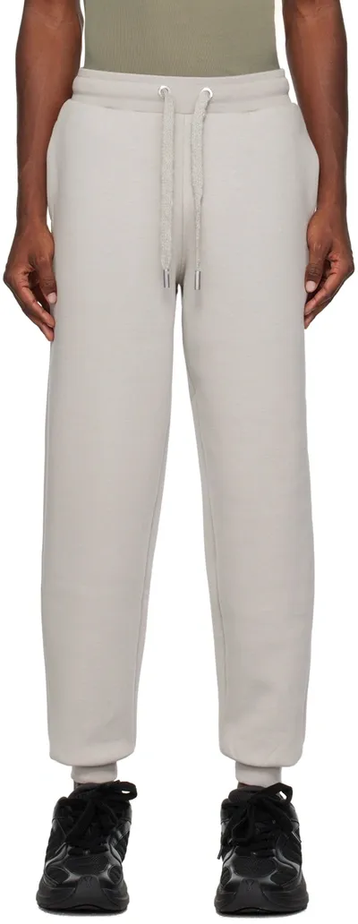 Ami Alexandre Mattiussi Gray Drawstring Sweatpants In Pearl Grey/088