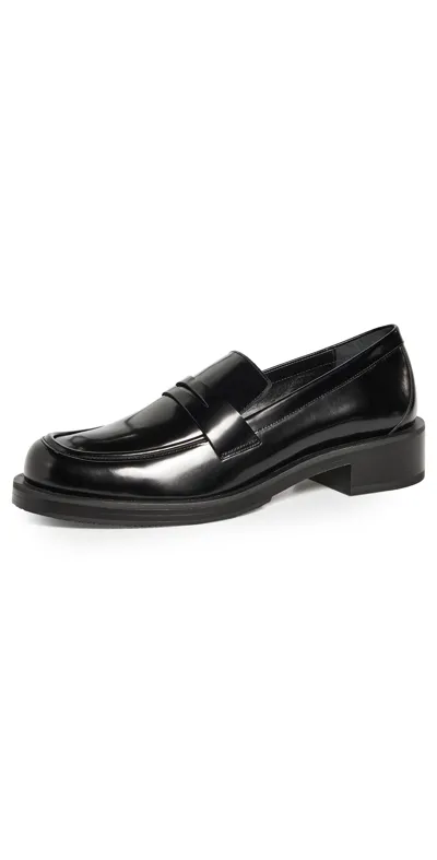 Stuart Weitzman Palmer Bold Loafers Black