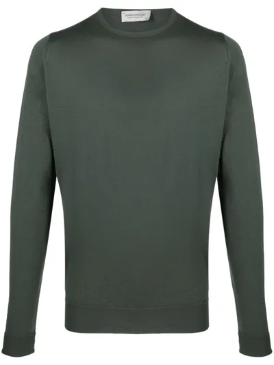 John Smedley Marcus Wool Jumper In Green