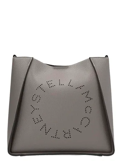 Stella Mccartney Grainy Mat Crossbody Bag In Gray