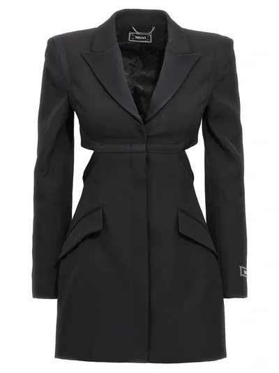 Versace Woman Blazer In Black