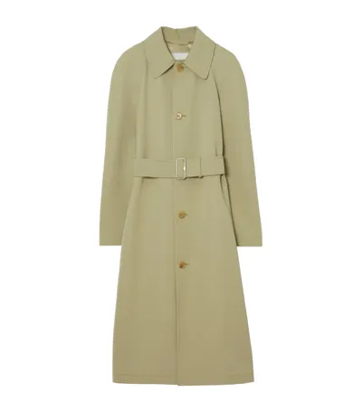 Burberry Wool Coat In Hunter