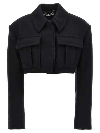 Stella Mccartney Synthetic Fibers Jacket In Black