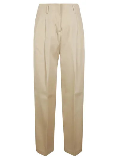 Golden Goose High-waisted Wide-leg Trousers In Neutrals