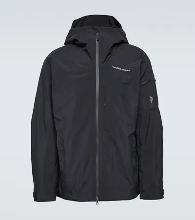 Peak Performance Alpine Gore-tex Ski Jacket In Black