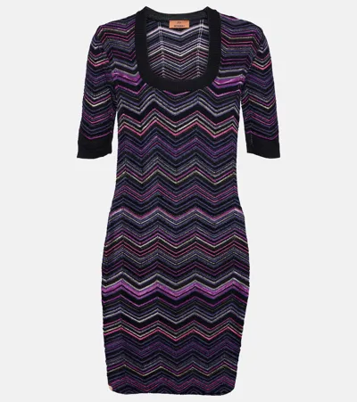 Missoni Wool-blend Minidress In Multicoloured