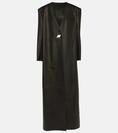 Attico Black Long Coat