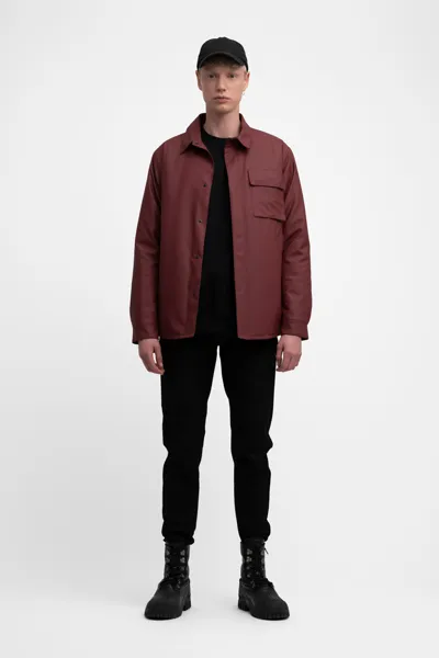 Stutterheim Ringen Winter Jacket In Burgundy