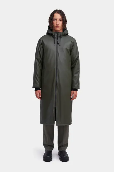 Stutterheim Stockholm Long Winter Jacket In Green