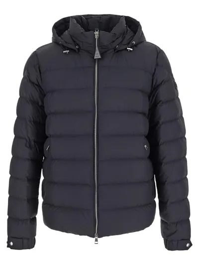 Moncler Arneb Hooded Quilted Down Jacket In Blue