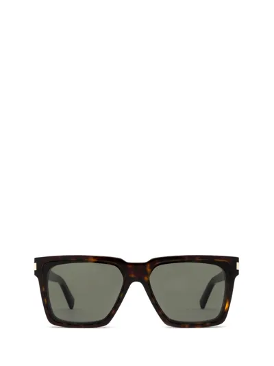 Saint Laurent Eyewear Square Frame Sunglasses In Brown