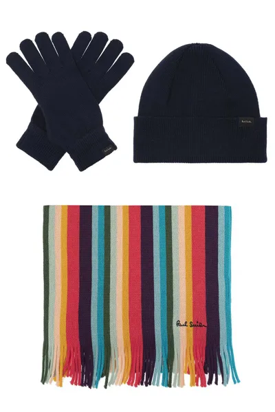 Paul Smith Winter Accessories Set In Multi