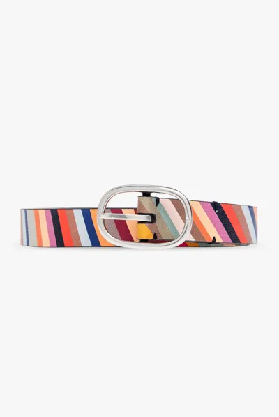 Paul Smith Leather Belt In Multi