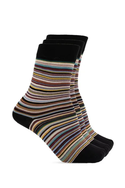 Paul Smith Socks Three Pack In Multi