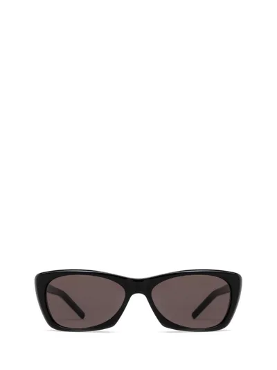 Saint Laurent Eyewear Rectangle Frame Sunglasses In Black