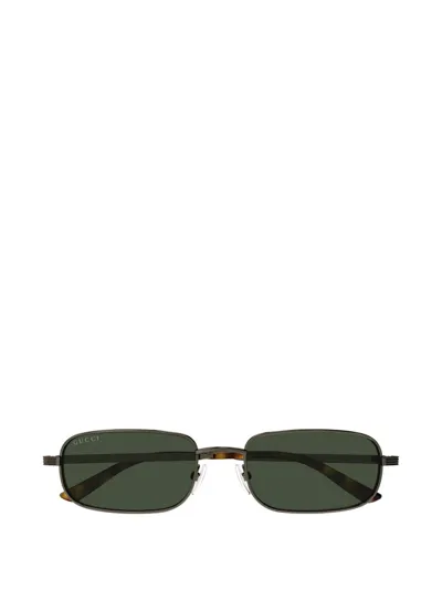 Gucci Eyewear Rectangular Frame Sunglasses In Grey