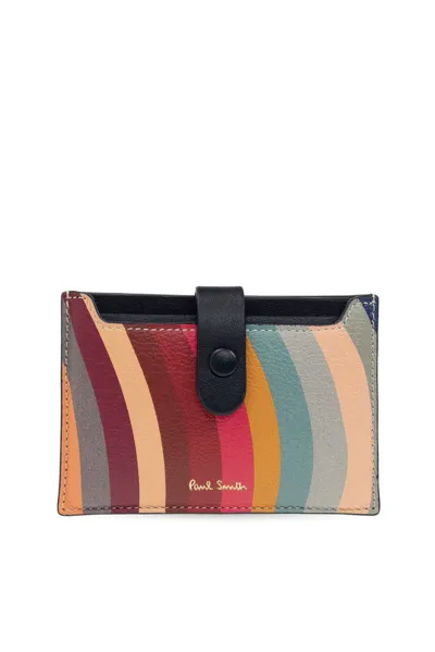 Paul Smith Leather Card Case In Multi