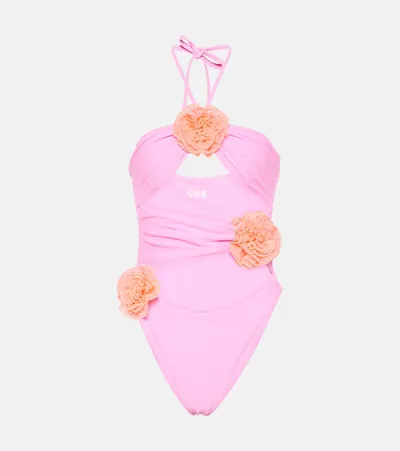 Same Rose Cutout Swimsuit In Pink