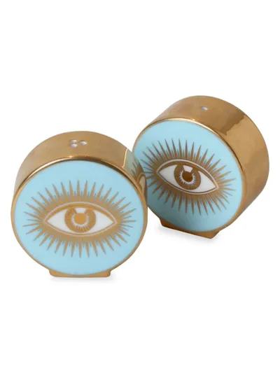 Jonathan Adler Muse 2-piece Le Wink Salt & Pepper Shaker Set In Multi