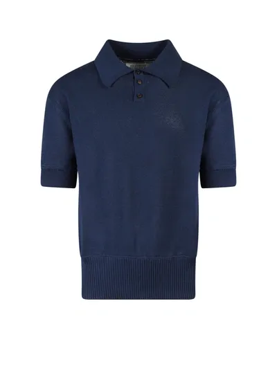 Maison Margiela Polo Shirt In Blue