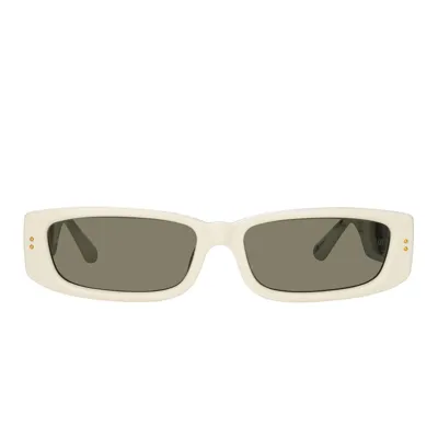 Linda Farrow Sunglasses In White