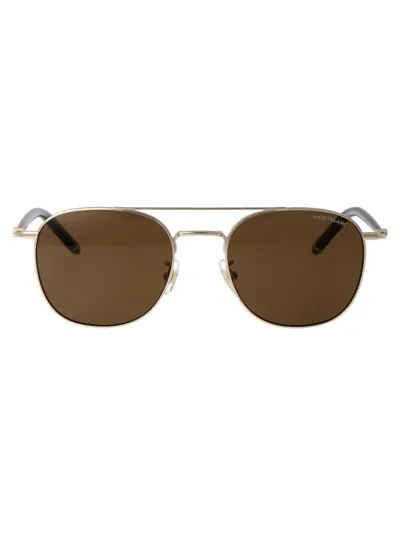 Montblanc Mb0271s Sunglasses In Gold