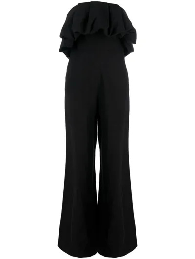 Simkhai Puff Detail Jumpsuit In Black