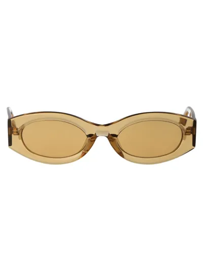 Attico Berta Sunglasses In 05 Sand Gold Sand