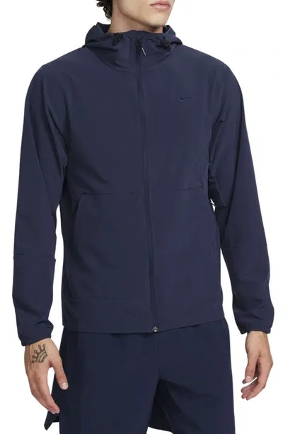 Nike Men's Unlimited Water-repellent Hooded Versatile Jacket In Blue