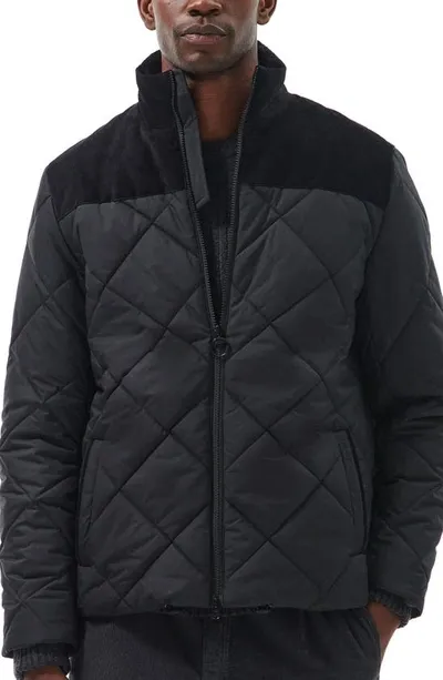 Barbour Quilted Elmwood Jacket In Black