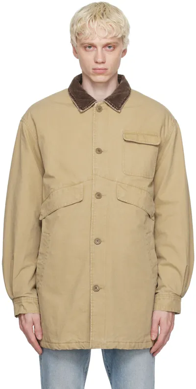 John Elliott Beige Hunting Field Jacket In Dune