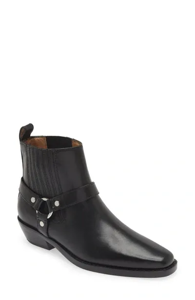 Madewell The Santiago Western Ankle Boot In Black