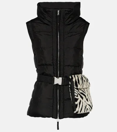 Jet Set Gardena Puffer Vest In Black