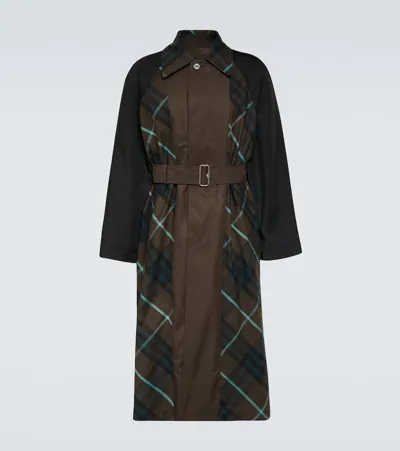 Burberry Reversible Cotton Gabardine Car Coat In Multicolor