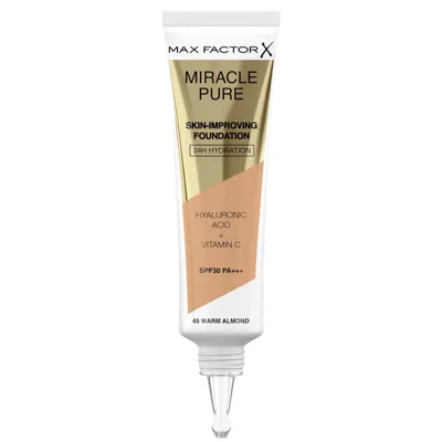 Max Factor Miracle Pure Skin Improving Foundation 30ml (various Shades) - Warm Almond