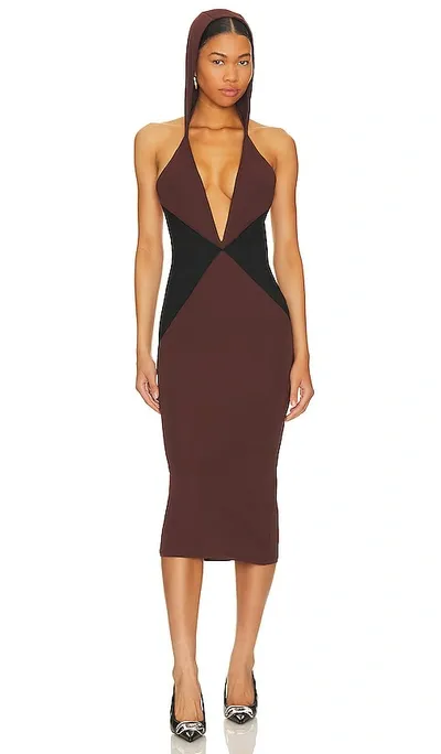 Miaou Midi-kleid Joan In Umber