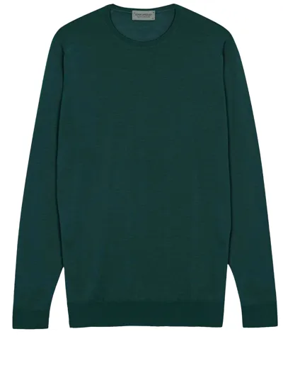 John Smedley Green Merino Jumper