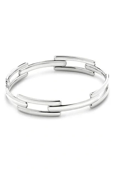 Monica Vinader Signature Recycled Sterling Silver Link Bangle