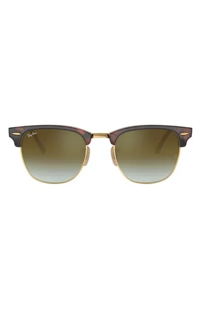 Ray Ban Clubmaster Square-frame Sunglasses In Red