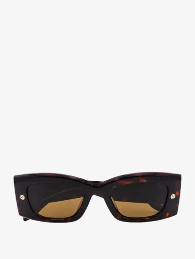 Alexander Mcqueen Sunglasses In Brown