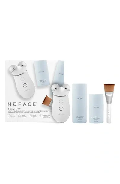 Nuface ® Trinity+ Smart Advanced Facial Toning Routine Set $540 Value In White